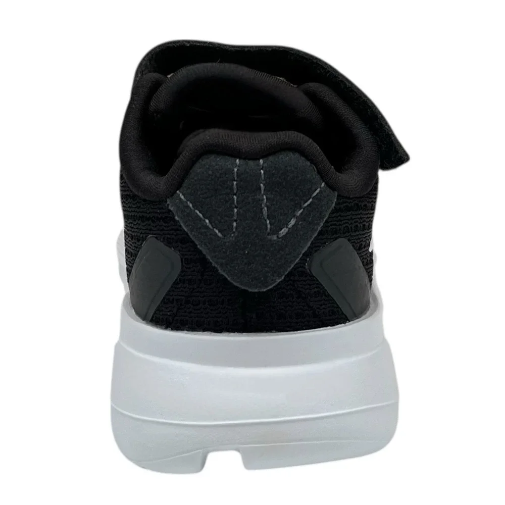 Adidas Duramo Baby Infant Boys Slip-on Sneaker Size 5 Black-White Flexible Shoes
